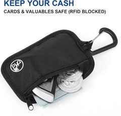 RFID Blocking Clip Stash Pouch Minimalist Travel Wallet Rfid Protected Stash Pou