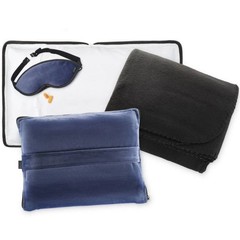 Ultimate Comfort Set + Portable Travel Kit for Airplane, Includes Inflatable …