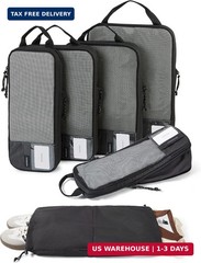 BAGSMART Compression Packing Cubes for Travel Essentials | 14 Set /6 Set /4 Set/