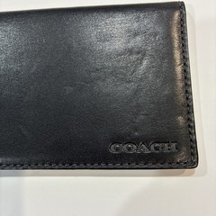 Coach Black Leather ID Case