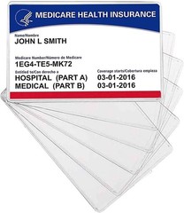 20 Pack Card Protector Sleeves Clear PVC For Credit Card Business Card