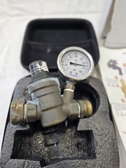 Water Pressure Regulator For RV Lead-free Brass Adjustable Reducer Gauge 3/4″