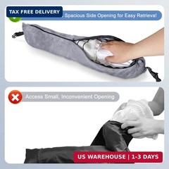 Stuffable Travel Pillow for Extra Luggage, Velvet Travel Neck Pillow Storage Bag