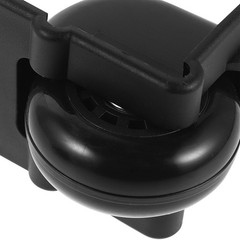 1Pair Replacement Luggage Wheel Set Black Rubber Heavy Duty Smooth Rotation