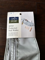 Brand New Open Story RFID Protected Belt Wallet Mint Green Color