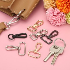 14pcs Metal Oval Key Hooks 1″ Silver