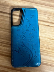 Safe Keeper Wallet – purple leather wallet and embossed phone case