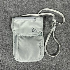 Travelon RFID Blocking Undergarment Neck Pouch Bag Gray Lightweight Travel NEW