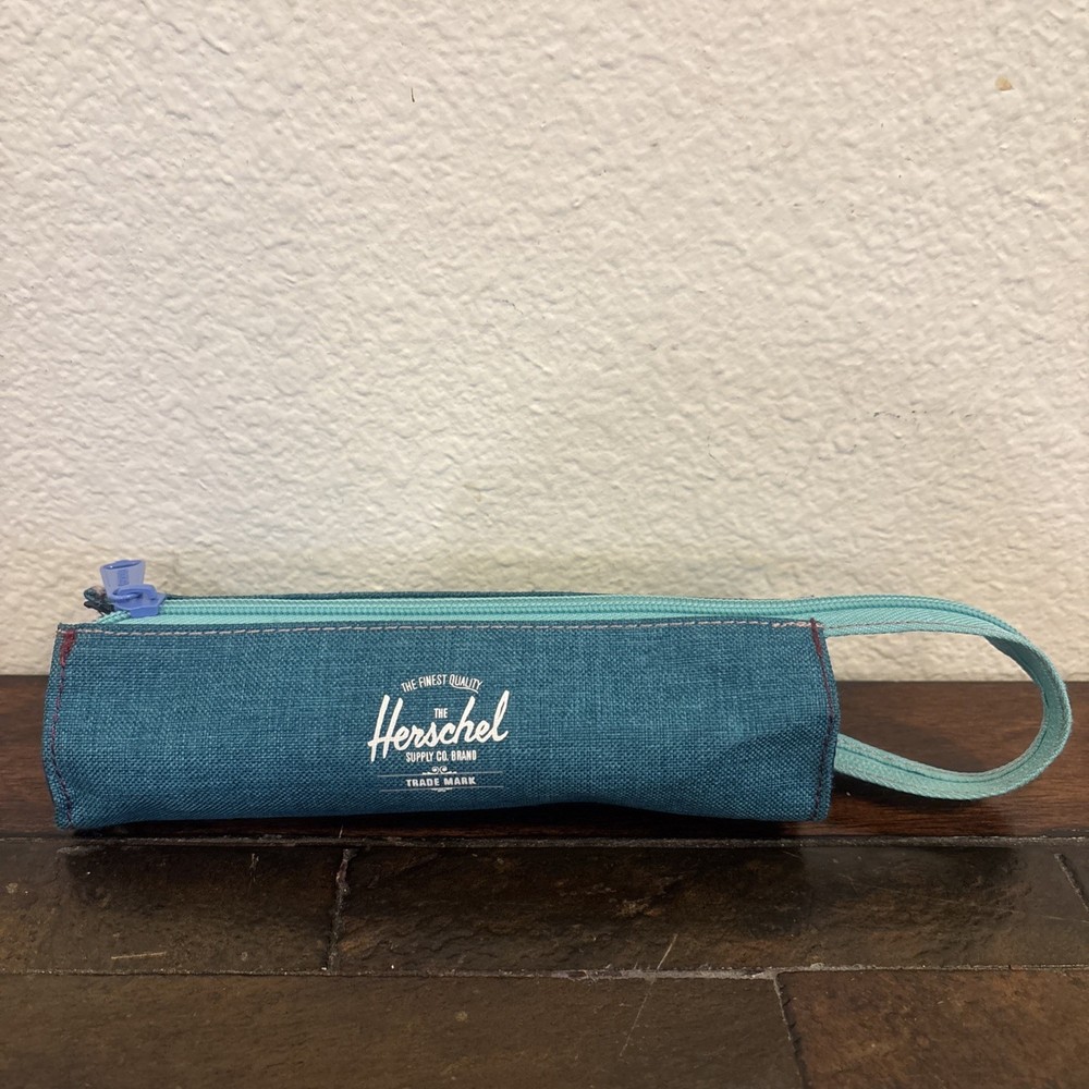 Herschel Supply Company Green pouch Bag with Zipper Closure Repurposed case