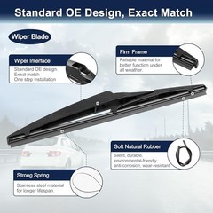 Rear Windshield Wiper Blade Arm Set 255mm 10″ for Toyota RAV4 2013-2018