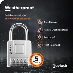 Combination Lock for Outdoor & Indoor | Heavy Duty, Weatherproof, 4-Digit Sec…