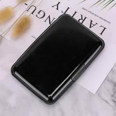 ELFISH RFID Blocking Credit Card Protector Aluminum ID Case Hard Shell Black