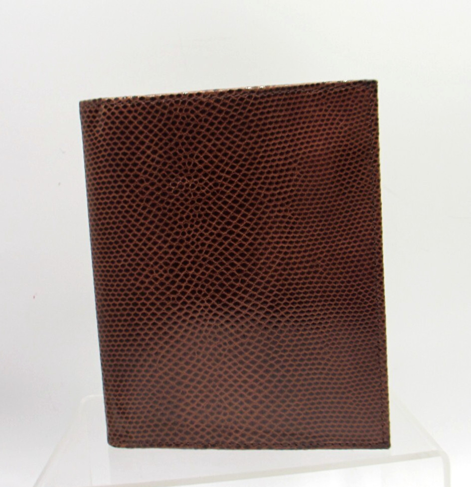 Snakeskin Passport Cover Wallet Card Holder Graphic Image NEW BROWN