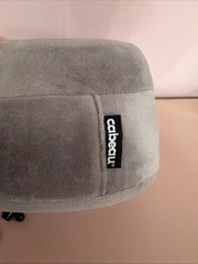 NEW Cabeau Evolution S3 Gray Soft Plush Neck Pillow (With Travel Pouch)