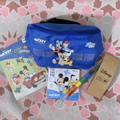 DISNEY Junior Jet Setter Gear Up For Fun Activity Coloring Kit Waist Fanny Pack