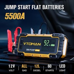 VTOMAN V10 Max 5500A Jump Starter with 100W USB-C Fast Charger Car Battery Jumpe