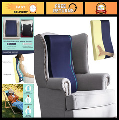 2-in-1 Neck & Lumbar Support Pillow for Recliner & Glider Chairs – Ergonomic Foa