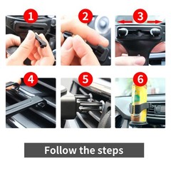 Pack-1 Car Air Conditioning Outlet Cup Holder, Ashtray Holder Design, Black