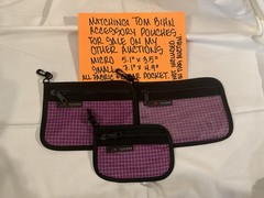 ONE Tom Bihn Small Accessory Pouch, NWOT, Ultraviolet, Discontinued Color CLEAR