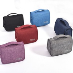 Toiletry Bag Multiple Compartments 2-Sections 9.5″x7.5″x3.5″ Gray NEW