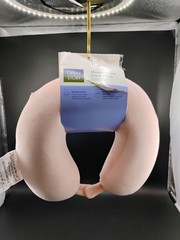 Open Story Memory Foam Travel Pillow With Recycled Fabric Design