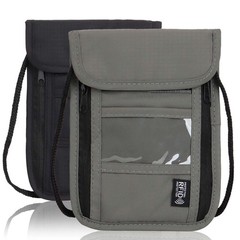 Security Neck Pouch RFID Blocking Passport Holder Travel Wallet Bag Anti-theft