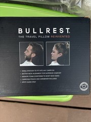New In Box Rare Brookstone BullRest Neck Rest for Travel. Great support for neck