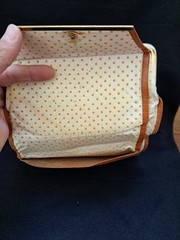 Vintage Leather Passport Wallet- British Tan -Vegetable Tanned With Great Patina