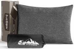 Travel Pillow Compressible Camping Pillow for Sleeping Shredded Memory Foam Pill