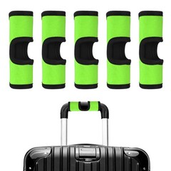5PCS Luggage Handle Wrap Neoprene Identifiers Hollow for Suitcases,Grass Green