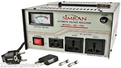 Simran AR1500 Voltage Converter 1500W Transformer Stabilizer 220V 110V 1500 W
