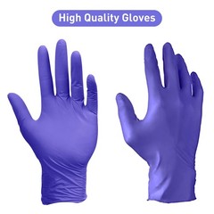 PEIPU Nitrile Gloves,Disposable Cleaning Medium Pack of 100, Blue