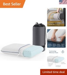 Gel Memory Foam Camping Pillow – Travel Essentials & Must Haves – Camping Gea…