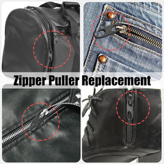 Theft Deterrent Zipper Lock with Double Opening Pull – Detachable Connectors, B