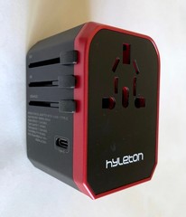 Hyleton Universal TRAVEL ADAPTER Plug Worldwide Charger, 5 USB Ports, EU/US/UK