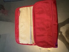 TUMI Red/Maroon Hanging Folding Toiletry Case