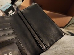 Guess Black Passport Holder, Plain Black Read Description