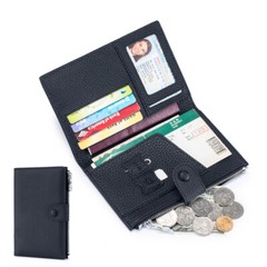 Slim Genuine Leather Travel Passport Wallet Holder RFID Blocking Card Case Cover