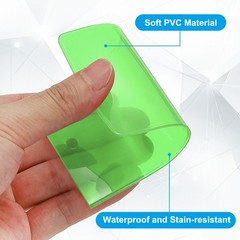 10 Pcs Luggage Tags for Suitcases, Flexible PVC Luggage Tag, Green