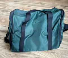 LL Bean Personal Organizer shower Makeup Hanging Toiletry Green Nylon TravelBag