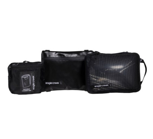 Eagle Creek 3pc Pack-It Travel Organizers Black Packing Cube Set Lightweight