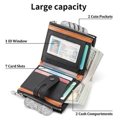 GAEKEAO Chain Wallets for Men – Bifold RFID Blocking Mens Wallet with Chain, …