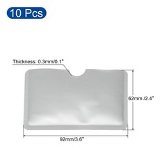 RFID Blocking Credit Card Sleeves Protector Holder White 10 pcs