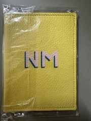 Mark & Graham Personalized Leather Passport Cover Yellow NM