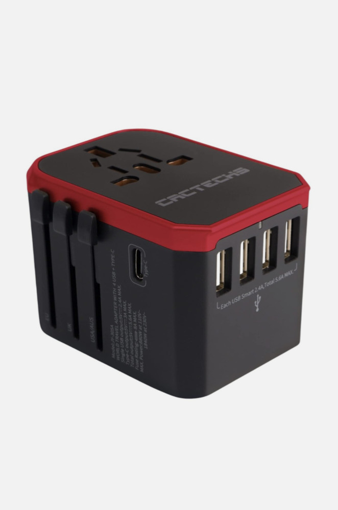 International Universal Travel Adapter Worldwide 4 USB 1 Type C Travel Charge…