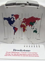 Brookstone Dual Wattage Converter Kit 50-1800 Watts International Electrical