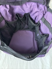 LL Bean Personal Organizer Toiletry Bag Large Toiletries Hanging Travel Purple