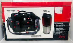 NEW- Car Buddy Insulated 12 Can Travel Cooler/Organizer w/ Travel Mug – JLR Gear