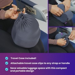 Cabeau Evolution Plus – Air Travel Pillow for Long Flights – U Shaped Memory