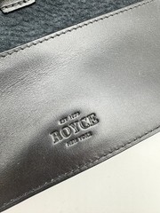 ROYCE New York Leather roll up chord organizer + Box Black~